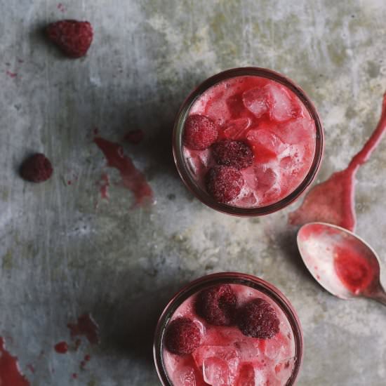 Raspberry Chamomile Cream Sodas - Recipe photo by withfoodandlove