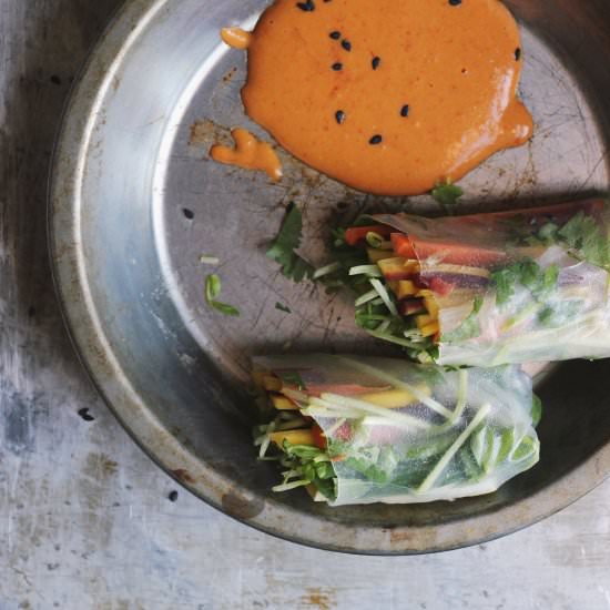 Pad Thai Spring Rolls - Recipe photo by withfoodandlove