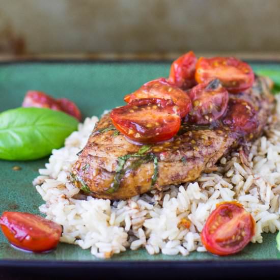 Balsamic Chicken and Tomatoes - Recipe photo by culinaryhill