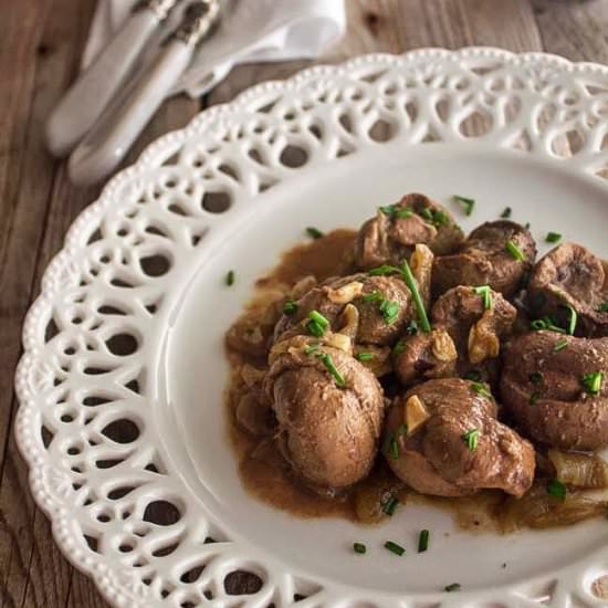 Lamb Kidneys in Porto Sauce - Recipe photo by Kooking