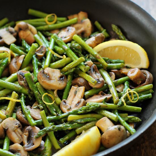 Asparagus in Lemon-Thyme Butter - Recipe photo by lovegrowswild