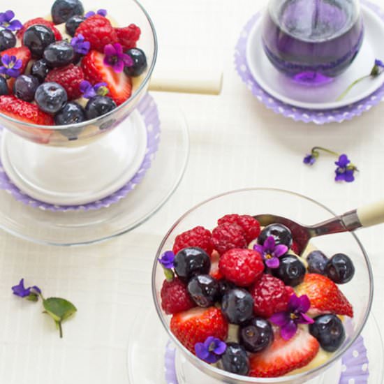 Spring Berry Mini-Trifles - Recipe photo by nancy baggett-kitchenlane