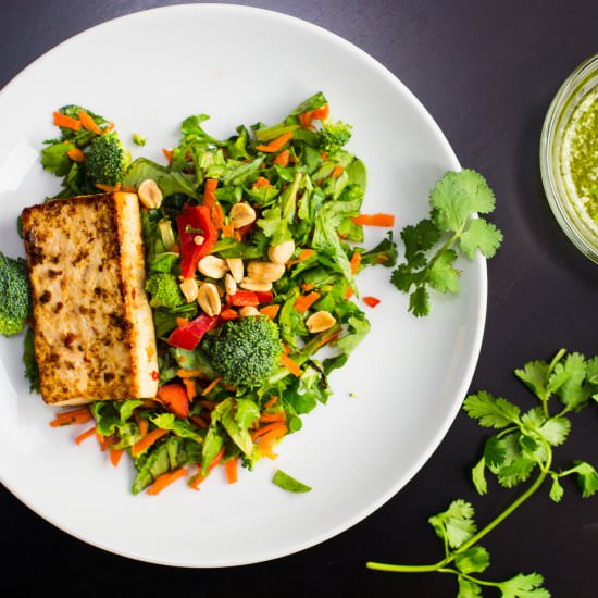 Tofu Thai Chopped Salad - Recipe photo by focusedonfit