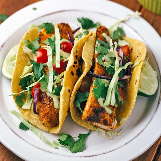 Blackened Mahi Mahi Fish Tacos - Recipe photo by Jessica Gavin