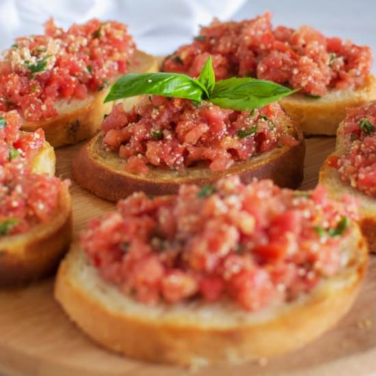Best ever tomato bruschetta - Recipe photo by Claire K Creations