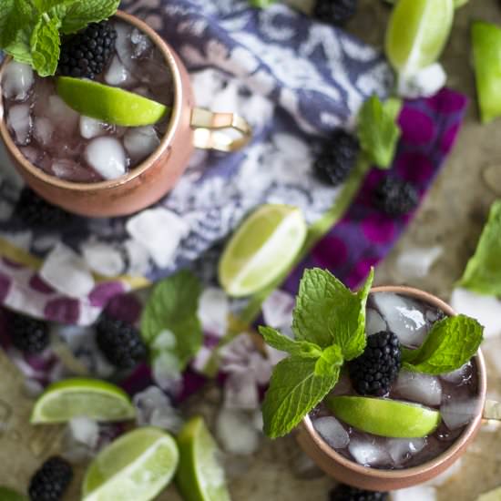 Blackberry Mule Mocktails - Recipe photo by My Diary of Us