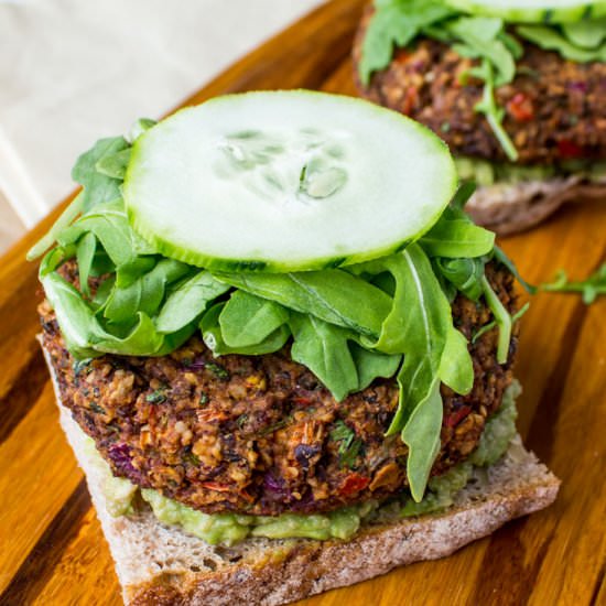 Black Bean Hemp Seed Burgers - Recipe photo by SweetPotatoSoul