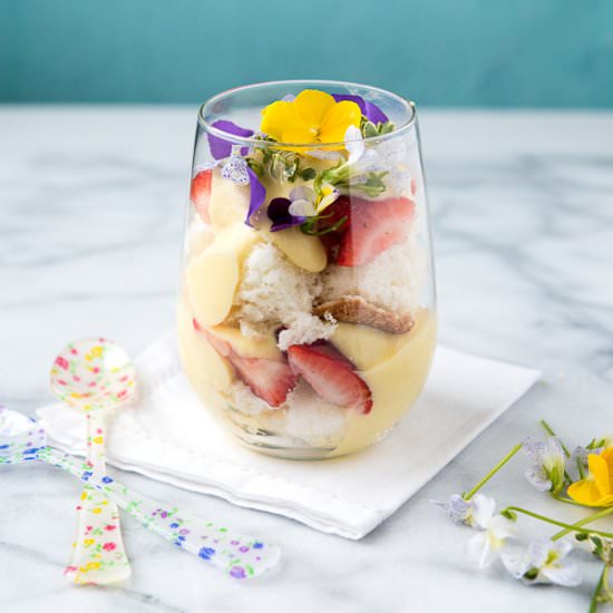 Strawberry Lemon Custard Trifles - Recipe photo by boulderlocavore