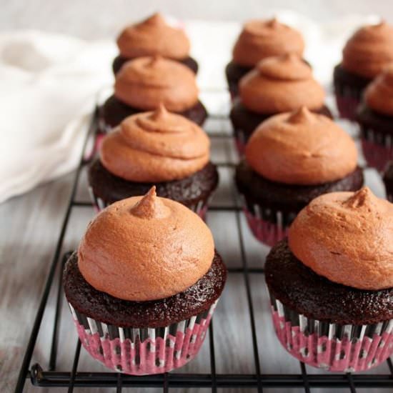 Double Chocolate Cupcakes - Recipe photo by Wild wild whisk