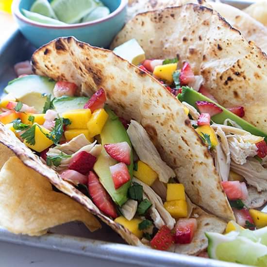 Slow-cooker Tropical Tacos - Recipe photo by realfoodbydad