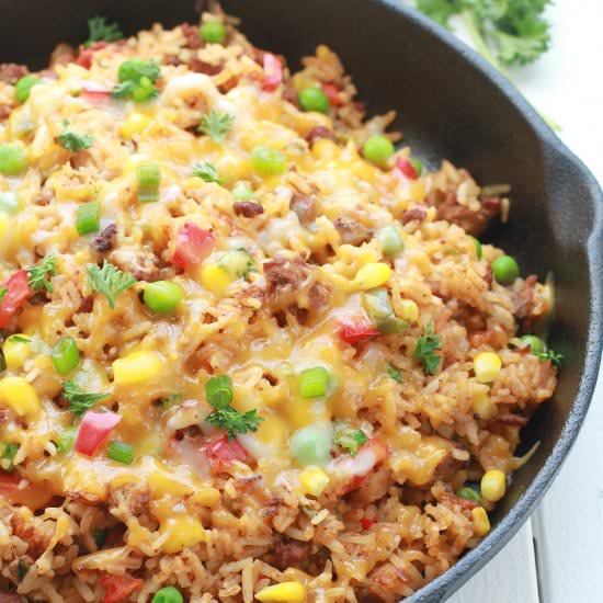 One Pan Mexican Rice Skillet - Recipe photo by LifemadeSweeter