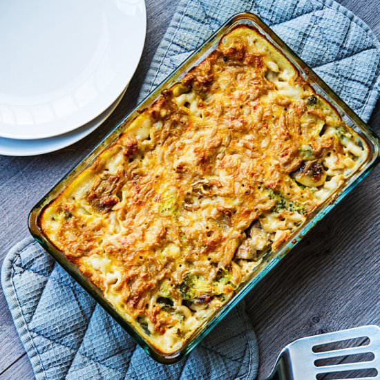 Healthy Mac 'n Cheese from the oven - Recipe photo by HaveAnotherBite