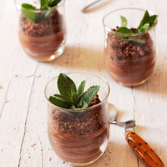 Potted Chocolate Dessert - Recipe photo by Bake Therapy