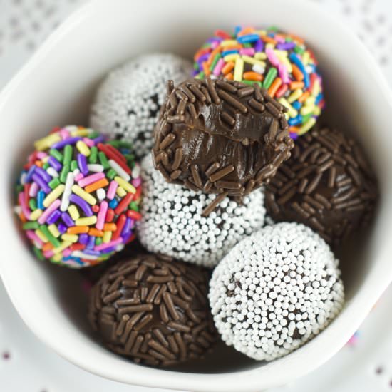 Brigadeiros (Brazilian Fudge Balls) - Recipe photo by tiffanybendayan