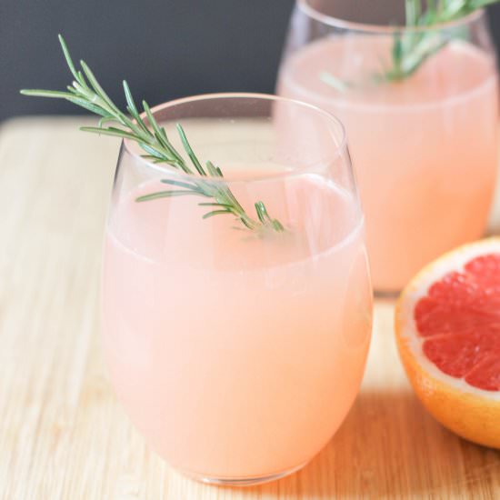 Grapefruit and Rosemary Mocktail - Recipe photo by Purely Katie