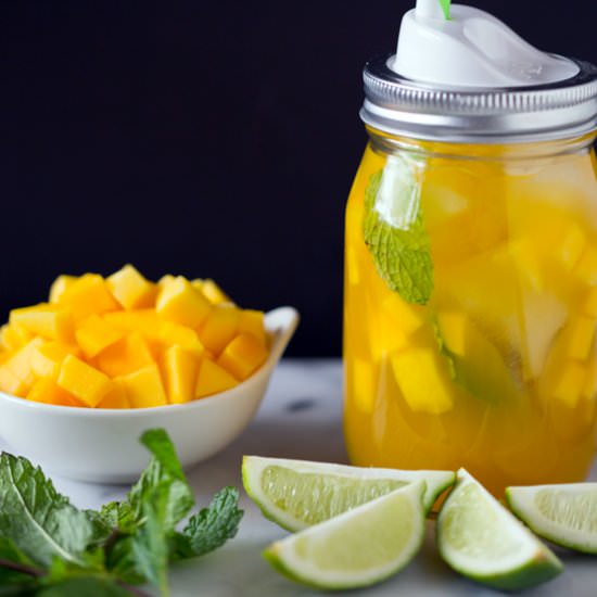 Sweet Mango Green Tea - Recipe photo by FoodFanatical