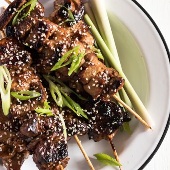 Pork Belly Kebabs - Recipe photo by heinstirred