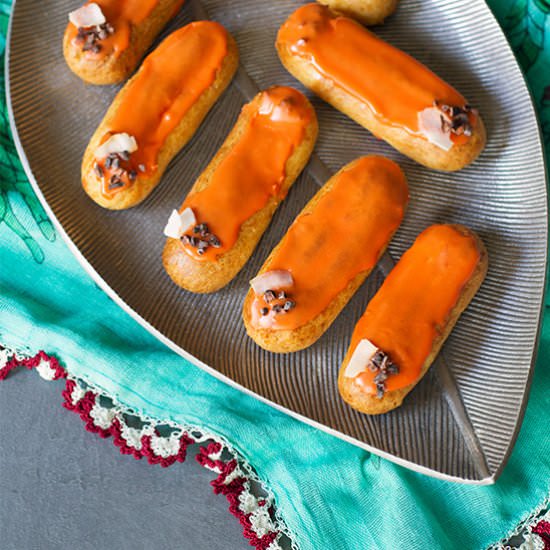 Marigot Mango Coconut Eclairs - Recipe photo by SaltandWind