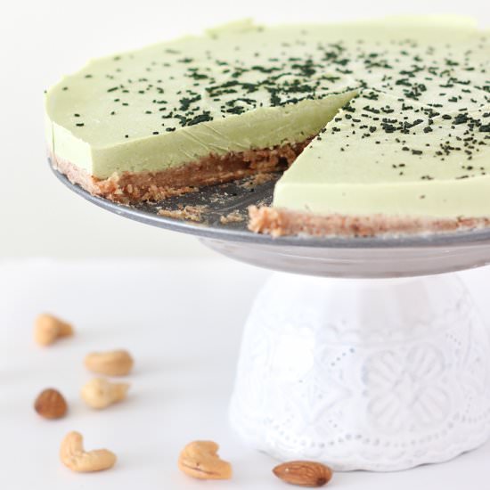 Raw Vegan Matcha Cheesecake - Recipe photo by micibakes