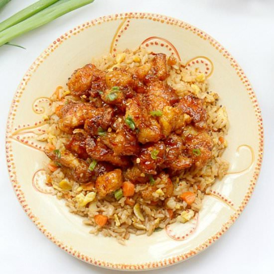 General Tso Chicken and Fried Rice - Recipe photo by Whiskitrealgud