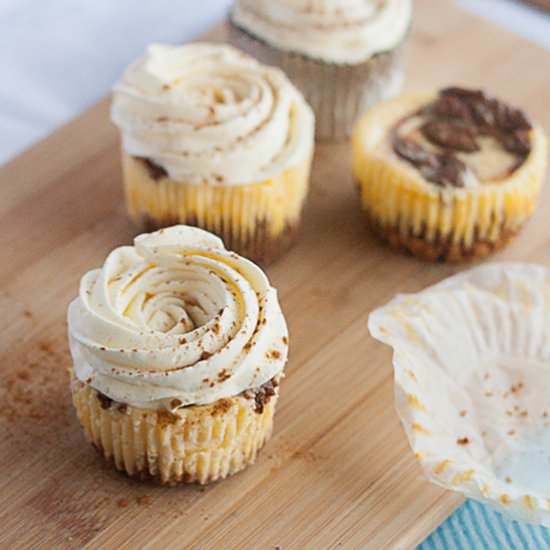 Cinnamon Swirl Mini Cheesecakes - Recipe photo by livelaughrowe