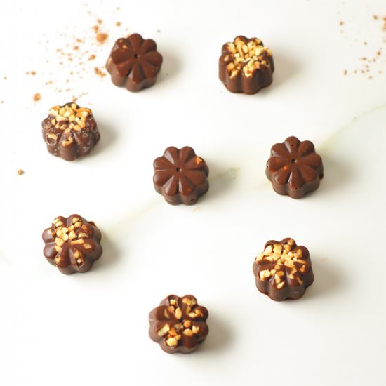 Raw Hazelnut Chocolates - Recipe photo by caseyjadehill