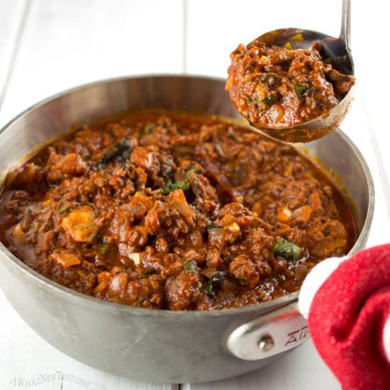 Easy Weeknight Bolognese Sauce - Recipe photo by awholenewtwist.com