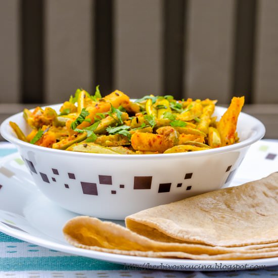 Aloo Tindoda Ivy Gourd Stir-Fry - Recipe photo by Herbivore Cucina