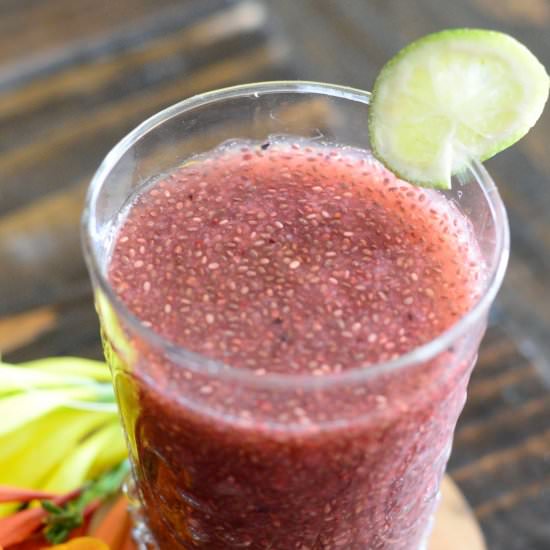 Chia Seed Strawberry Lemonade - Recipe photo by PennAndQuill