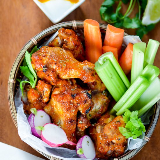 Mango Harissa Chicken Wings - Recipe photo by ChefDeHome