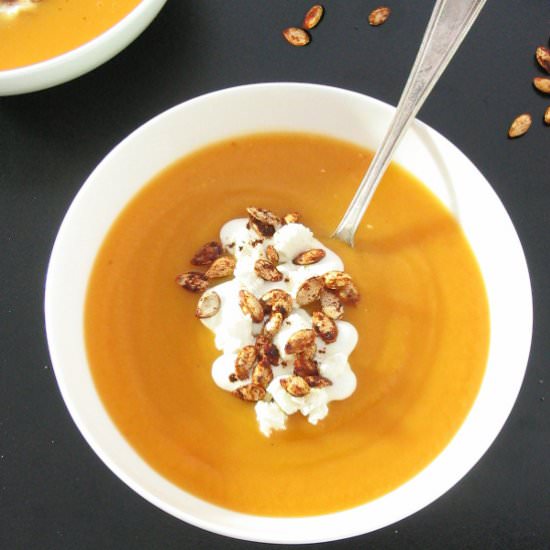 Apple and Butternut Squash Soup - Recipe photo by sliceofkitchenlife