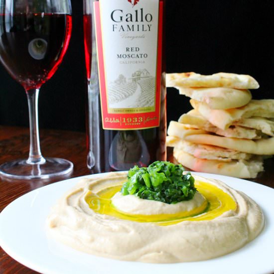 Spicy Hummus with Jalapeno Salsa - Recipe photo by Recipe for Perfection