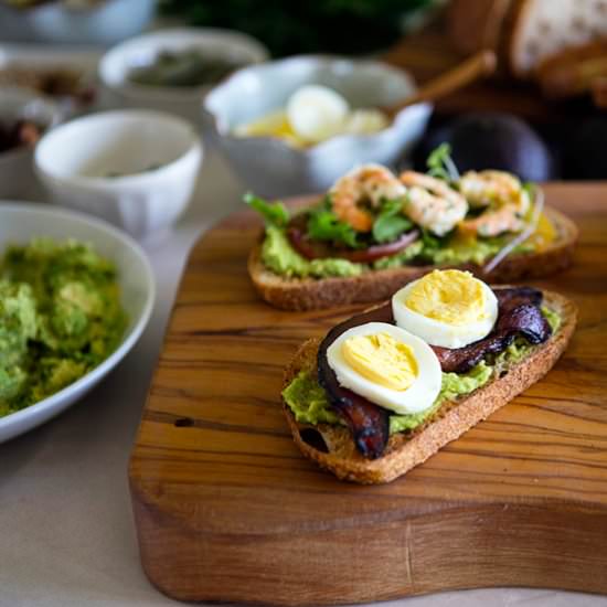Avocado Toast Bar - Recipe photo by FoodFanatical