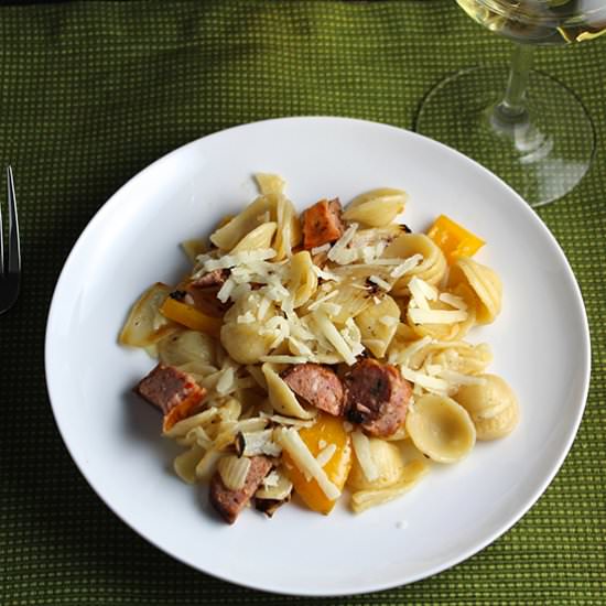 Orecchiette with Grilled Sausage - Recipe photo by Cooking Chat