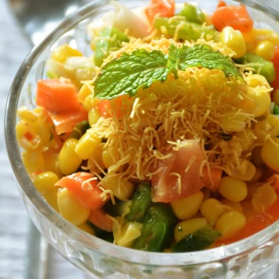 Corn Chaat Recipe - Recipe photo by RachnasKitchen