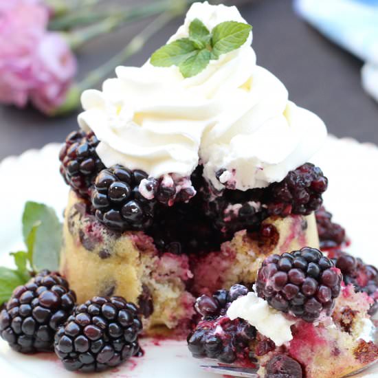 Blackberry Topped Banana-Chocolate - Recipe photo by In Good Flavor