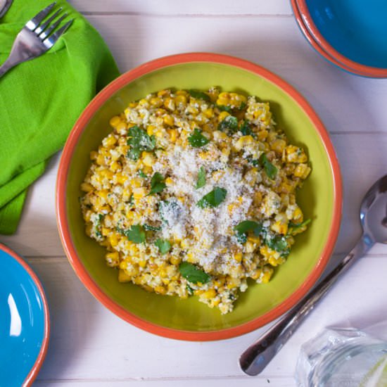 Elotes Corn Salad - Recipe photo by dannaklein