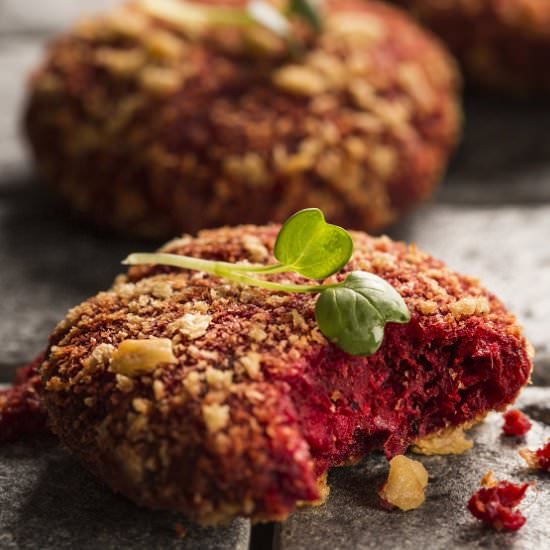 Soyabean and Beetroot Tikki - Recipe photo by faskitchen
