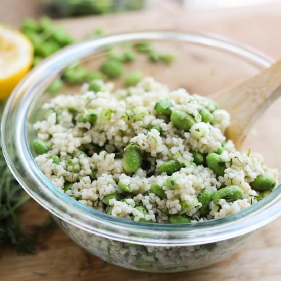 Edamame and Dill Millet Salad - Recipe photo by stephinthyme