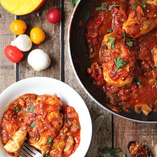 Quick & Easy Mango Chicken - Recipe photo by SavorySpin
