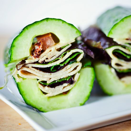 Vegan Turkey Veggie Cucumberwich - Recipe photo by calmmindbusybody