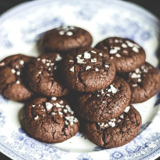 Salted Chocolate Buckwheat Cookie - Recipe photo by bakingmagique