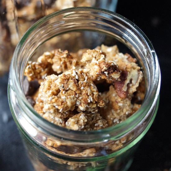 Maple Pecan Granola - Recipe photo by BakedByH