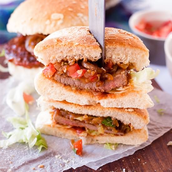 Minute Steak Prego Rolls - Recipe photo by Aninas Recipes