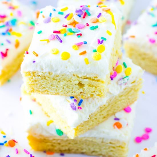 Confetti Sugar Cookie Bars - Recipe photo by Deliciously Sprinkled