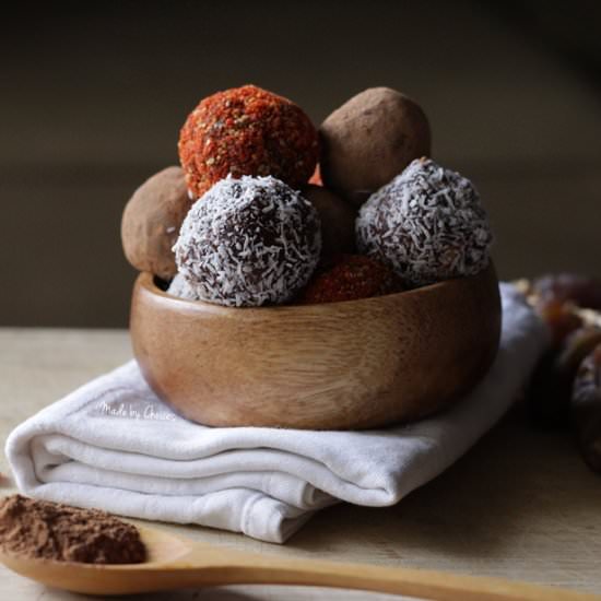 Raw Vegan Truffles - Recipe photo by madebychoices