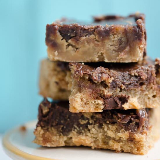 Malted Dark Chocolate Blondie - Recipe photo by sweetbasil