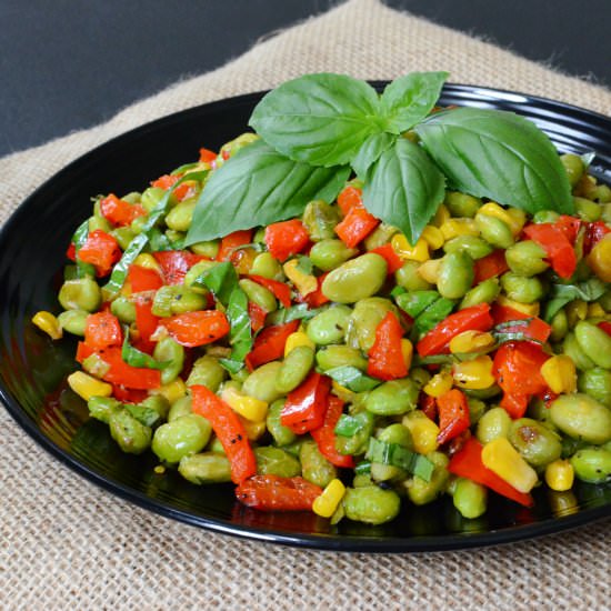 Oven Roasted Edamame Salad - Recipe photo by ButterYum
