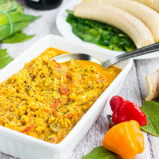 Curried crab rundown - Recipe photo by thatgirlcookshealthy