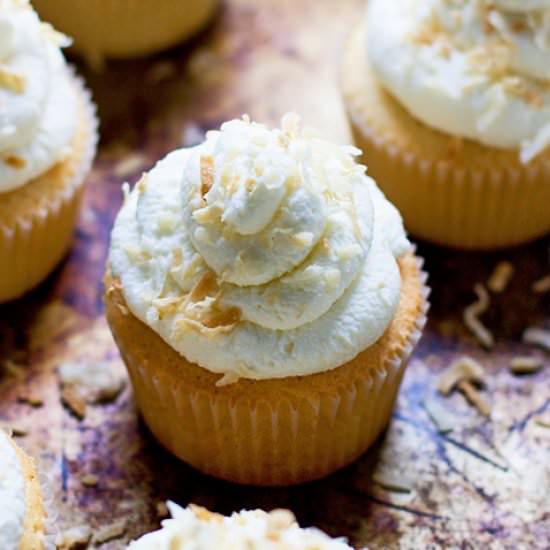 Coconut Cream Pie Cupcakes - Recipe photo by cookingforkeeps